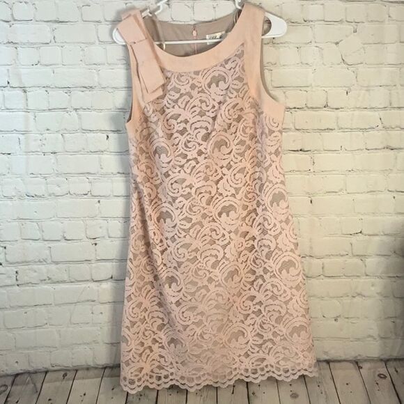 Anthropologie Dresses & Skirts - Anthropologie Eliza J blush pink lace boho Summer Spring Midi dress size medium